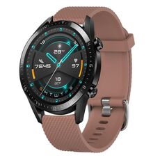 Per Huawei Watch GT2 Pro 22mm cinturino in silicone testurizzato con diamanti (rosa)