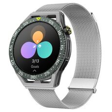 Per Huawei Watch GT3 SE Milan cinturino doppio in acciaio magnetico (argento)