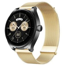 Per Huawei Watch Buds Milan doppio cinturino magnetico in maglia di acciaio (oro)