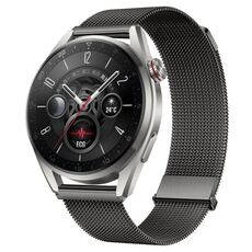 Per Huawei Watch3 Pro New Milan doppio cinturino magnetico in maglia di acciaio (grigio)