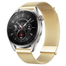 Per Huawei Watch3 Pro New Milan doppio cinturino in maglia di acciaio magnetico (oro)