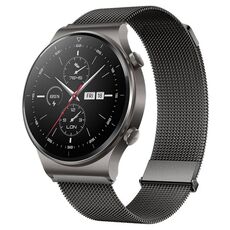Per Huawei Watch GT2 Pro / GT2 46mm cinturino Milano con doppia maglia magnetica in acciaio (grigio)