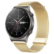 Per Huawei Watch GT2 Pro / GT2 46mm cinturino Milano con doppia maglia magnetica in acciaio (oro)