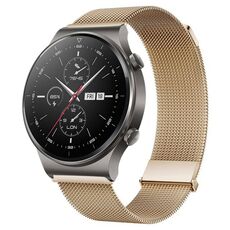 Per Huawei Watch GT2 Pro / GT2 46mm cinturino Milan con doppia maglia magnetica in acciaio (oro rosa)