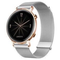 Per Huawei Watch GT 2e / GT 42mm/46mm Cinturino Milano con doppia maglia magnetica in acciaio (Argento)
