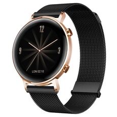Per Huawei Watch GT 2e / GT 42mm/46mm cinturino Milano con doppia maglia magnetica in acciaio (nero)