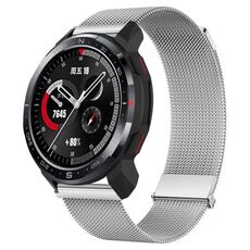 For Honor Watch GS Pro Milan cinturino doppio in acciaio magnetico (argento)