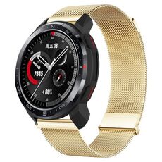 Per Honor Watch GS Pro Milan cinturino in maglia di acciaio doppio magnetico (oro)