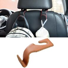 Sedile posteriore multifunzione nascosto per auto, piccolo gancio (marrone)