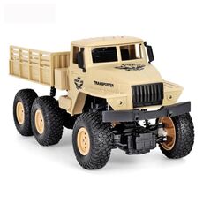 JJR / C 1:18 2.4 Ghz 4 Canali Telecomando Dongfeng 7 Veicolo per camion con armatura a sei ruote (giallo)