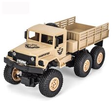 JJR / C 1:18 2.4 Ghz 4 Canali Telecomando Dongfeng 8 Veicolo per camion con armatura a sei ruote (giallo)