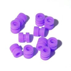 100 PCS iFlight M3 Colonna in gomma ammortizzante Palla ammortizzante Palla antiurto per REVO Bee32 F4 / F3 Flight Control Fly Tower FPV RC (Viola)