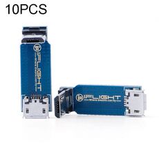 10 PCS iFlight L-Type Adapter Plate Micro USB maschio a femmina Sincronizzazione trasmissione dati di supporto per RC FPV Racing