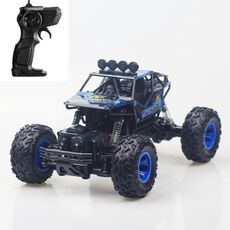 HD6026 1:16 Auto da arrampicata in lega di grandi dimensioni Mountain Bigfoot Cross-country a quattro ruote motrici Telecomando giocattolo per auto, Dimensioni: 28 cm (blu)