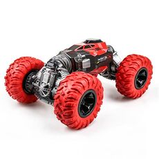 675E 1:16 2,4 GHz a doppia faccia contorto fuoristrada fuoristrada a quattro ruote motrici per arrampicata telecomando per auto giocattolo per bambini, dimensioni: 33 cm (rosso)