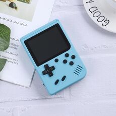 MK800 3.0 pollici Macaron Mini Retro Classic Console di gioco portatile per bambini 800 giochi integrati, supporto uscita AV (blu)