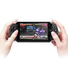 X6 Console da gioco portatile retrò con schermo da 4,3 pollici con fotocamera da 3 MP, 10000 giochi incorporati, supporto per e-book / registrazione / riproduzione musicale / riproduzione video (nero)