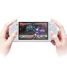 X6 Console da gioco portatile retrò con schermo da 4,3 pollici con fotocamera da 3 MP, 10000 giochi incorporati, supporto per e-book / registrazione / riproduzione musicale / riproduzione video (bianco)