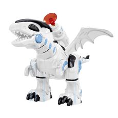 Dinosauro da combattimento meccanico elettrico Giocattolo modello di dinosauro per bambini, supporto per camminare e illuminazione e suono e lancio di proiettili morbidi