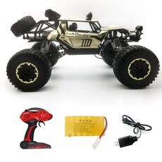 Giocattolo fuoristrada per auto da arrampicata con telecomando in lega 1: 8 (oro)