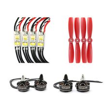 Power Set Flycolor Raptor, include 4 regolatori di velocità PCS 20A + 4 motori 2300KV PCS + 4 eliche 5045 PCS