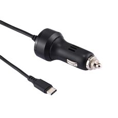 Adattatore per caricabatteria da auto da viaggio USB-C / Type-C per Nintendo Switch 2.4A, lunghezza cavo: 2 m (nero)