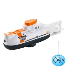Giocattolo per bambini sottomarino con telecomando per ricarica mini USB LSRC (bianco)