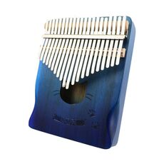 21 Tone Acacia Wood Thumb Piano Kalimba Strumenti musicali (Aurora Blue-Cat)