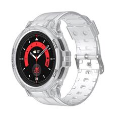 Per Samsung Galaxy Watch 5 Pro 45mm Cinturino sportivo in TPU integrato (trasparente)
