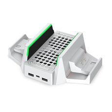 DOBE TYX-0663 Base di raffreddamento multifunzione con caricabatterie a doppia batteria per Xbox Series S