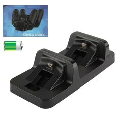 Dock station per caricatore doppio USB DOBE per controller wireless PS4 (TP4-002) (nero)