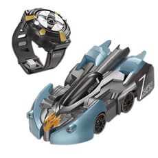 Telecomando a remoto Automobile Auto Mini Electric Telecomando a distanza per bambini Giocattolo per bambini (Blue Lightning Watch Edition RC)