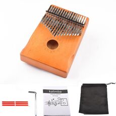 17-tono thumb Piano Kalimba principianti Introduzione Pianoforte dita, Colore: kit giallo