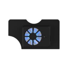 DOBEBaseHostventola di raffreddamentocon luce bluperinterruttoreOLED(nero)
