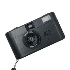 R2-FILM Fotocamera a pellicola riutilizzabile manuale retrò per bambini senza pellicola (nero)
