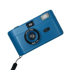R2-FILM Fotocamera a pellicola riutilizzabile manuale retrò per bambini senza pellicola (blu)