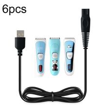 Cavo di ricarica USB 5V per tagliacapelli da 6 pezzi per CHIGO F638 F668 F738
