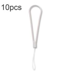 Corda anti-perdita per cordino per telefono cellulare con motivo in silicone da 10 pezzi (erba viola)
