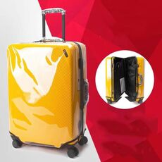 Copertura protettiva antipolvere per trolley in PVC impermeabile trasparente senza montatura da 24 pollici