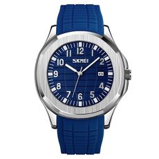 SKMEI 9286 Orologio al quarzo impermeabile da uomo multifunzionale per sport all'aria aperta (blu)