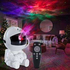 Luce di proiezione a stella laser a LED colorata a forma di astronauta USB (stella)