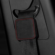 Limitatore di cintura di sicurezza per auto Regolatore elastico Fissaggio magnetico (nero)