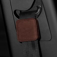 Limitatore cintura di sicurezza per auto Regolatore elastico Fissaggio magnetico (marrone)