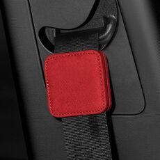 Limitatore di cintura di sicurezza per auto Regolatore elastico Fissaggio magnetico (rosso)