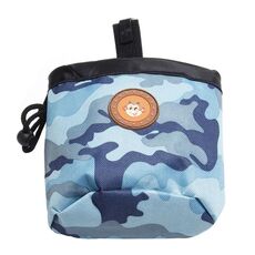 Borsa multifunzionale per snack mimetici per addestramento di animali domestici Borsa portatile per cintura da passeggio per cani (blu)