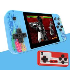 G3 Macaron Schermata da 3,5 pollici console per giochi per palmare per doppio lettori da incasso 800 giochi (blu)