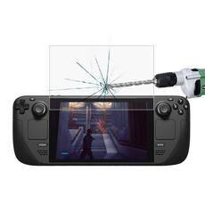 Pellicola in vetro temperato 0,26 mm 9H 2,5D per console di gioco Steam Deck