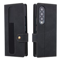 Per Samsung Galaxy Z Fold4 Vili PR Series Custodia in pelle per telefono (nero)