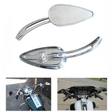 SF104 Specchietto retrovisore retrovisore retrovisore modificato per moto Specchietto riflettente (placcatura argento)
