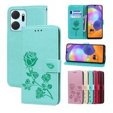 Per Honor X7a/Play7T Custodia per telefono in pelle PU con vibrazione in rilievo rosa (verde)